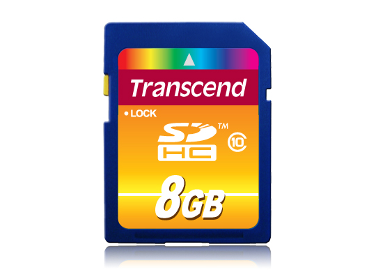   SDHC / Secure Digital High Capacity 8  Transcend lass 10