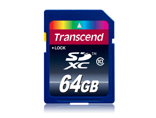   SDXC / Secure Digital eXtended Capacity 64  Transcend lass 10