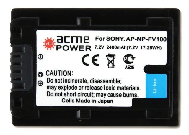 Аккумулятор VSN NP-FV100 (AcmePower)