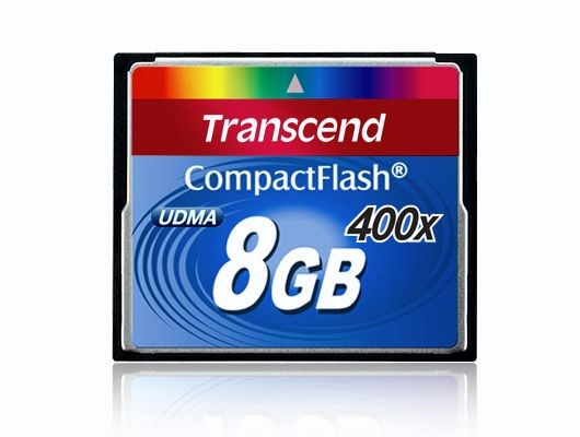 Карта памяти CompactFlash 8.0 Гб, TRANSCEND 400x