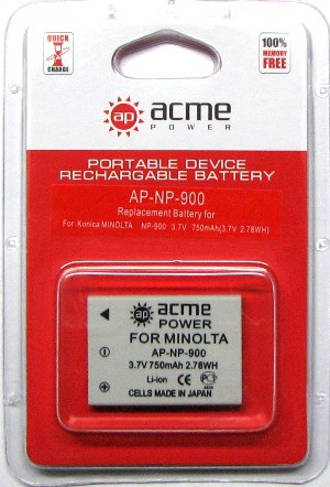 Аккумулятор MINOLTA NP-900 (AcmePower) Аккумулятор MINOLTA NP-900 (AcmePower)