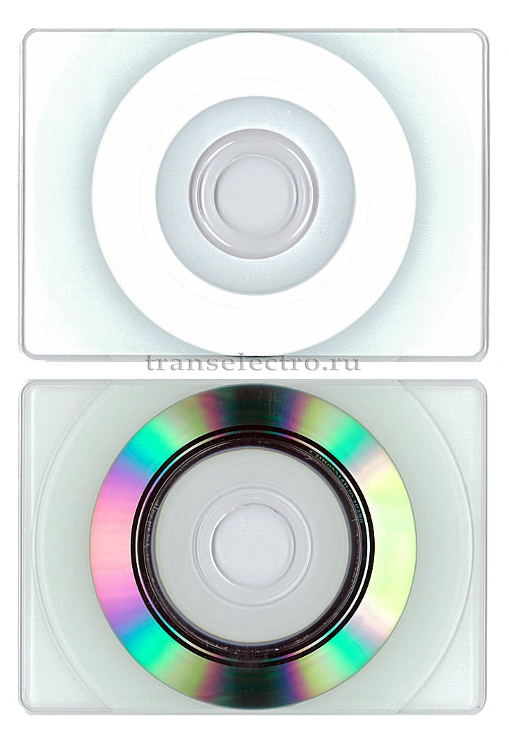CD-R диск-визитка прямоугольная PRODISC printable (с поверхностью для печати)