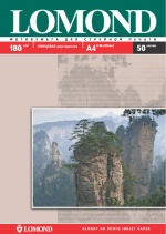 Фотобумага для струйной печати A4 180 г/м2, двусторонняя глянцевая/глянцевая 50л LOMOND Фотобумага для струйной печати A4 180 г/м2, двусторонняя глянцевая/глянцевая 50л LOMOND