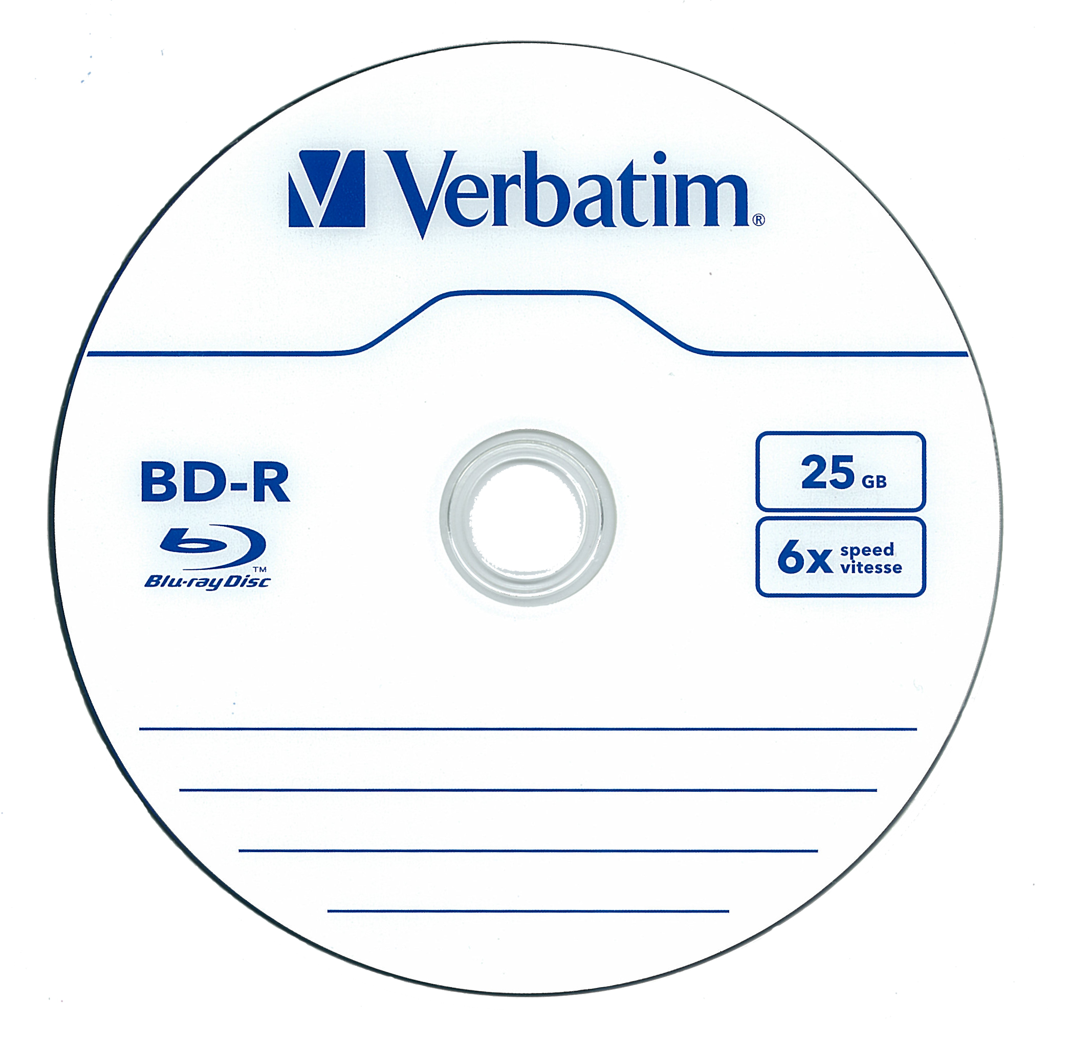 BD-R (Blu-Ray) диск 25 Gb 6х Verbatim,CakeBox