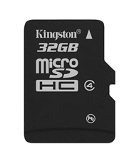Карта памяти microSDHC 32 Гб KINGSTON Сlass 4 Карта памяти microSDHC 32 Гб KINGSTON Сlass 4