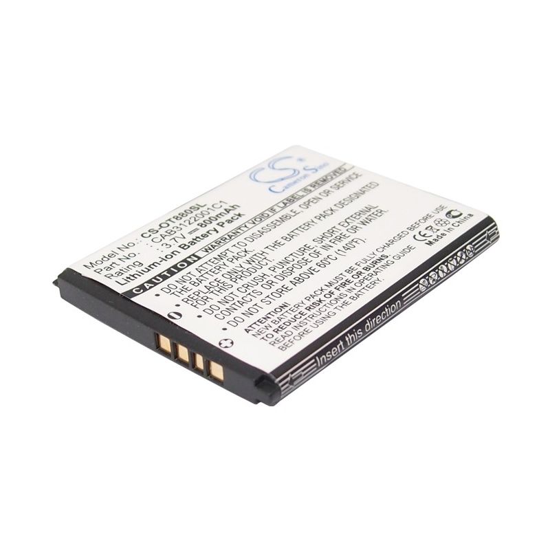 Аккумулятор для ALCATEL One Touch 880 XTRA [CAB3122001C1], 800 mAh   CameronSino