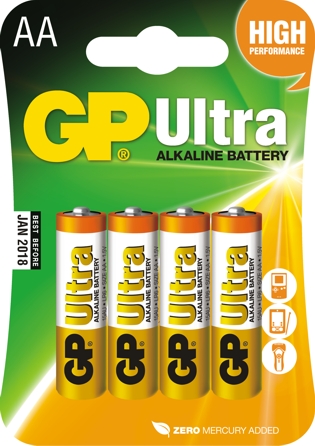 Батарейка щелочная AA (LR06) GP ''Ultra Alkaline'' Батарейка щелочная AA (LR06) GP ''Ultra Alkaline''