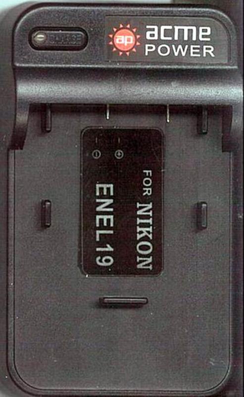 Зарядное устройство  AcmePower CH-P1640 (ENEL19) 220В / 12В для аккумулятора NIKON EN-EL19